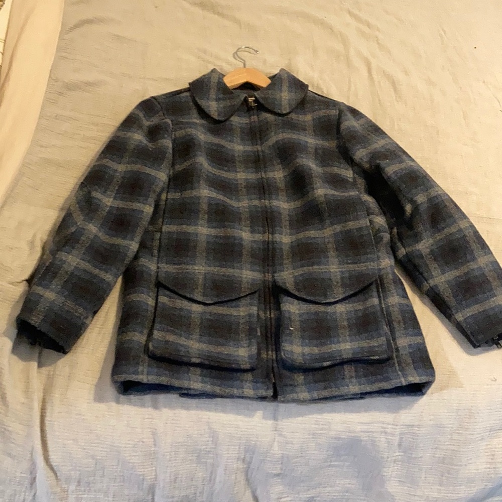 LL Bean Plaid Wool Jacket